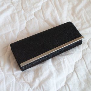 Sparkly black clutch